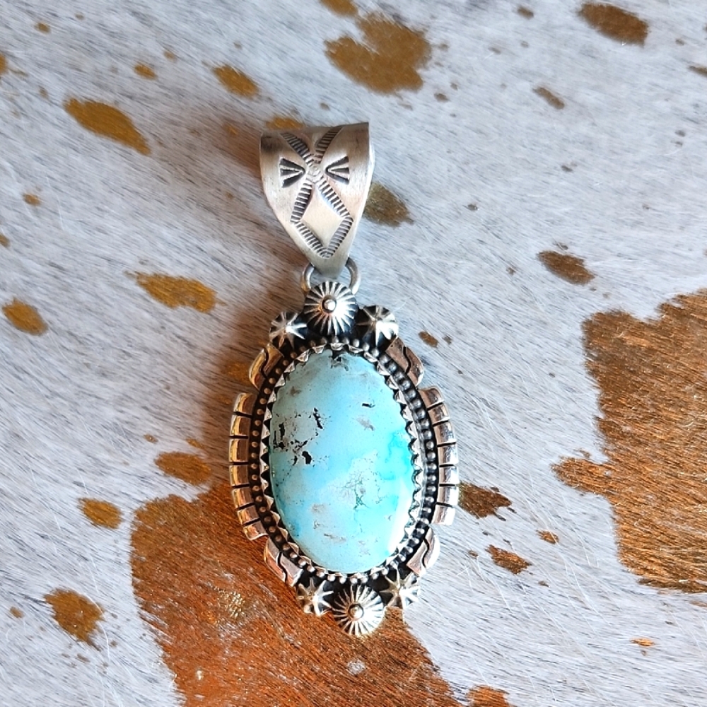 Golden Hills Turquoise Pendant